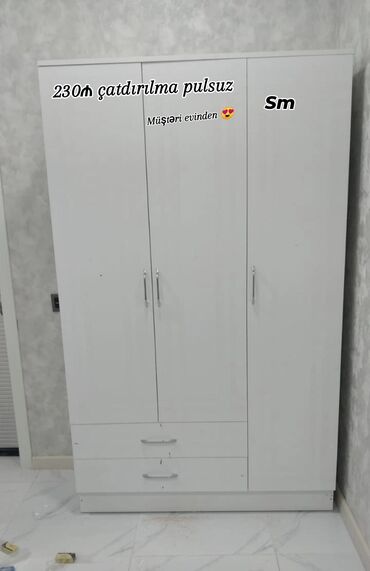 угловой шифоньер в спальню: Açılan, 3 qapılı Düz dolab, Qarderob, paltar dolabı