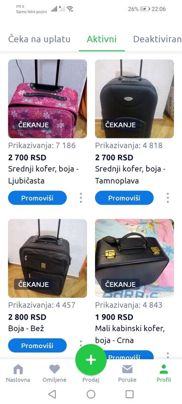 Sportske torbe i rančevi: Sportska torba dobra na Rame ili u ruke
Adidas 
 Mirjevo — 27
