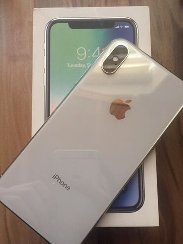 iphone x qiymeti ikinci el: IPhone X, 64 ГБ, Белый, Face ID