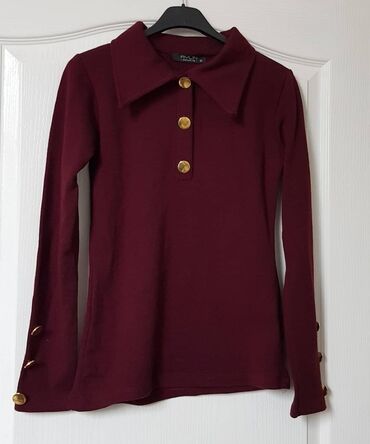 heklanje bluza: M (EU 38), color - Burgundy