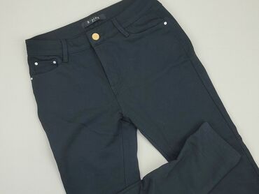 skórzane joggery damskie stylizacje: Material trousers, L (EU 40), condition - Good