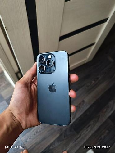 IPhone 15 Pro, Б/у, 128 ГБ, Black Titanium, 83 %
