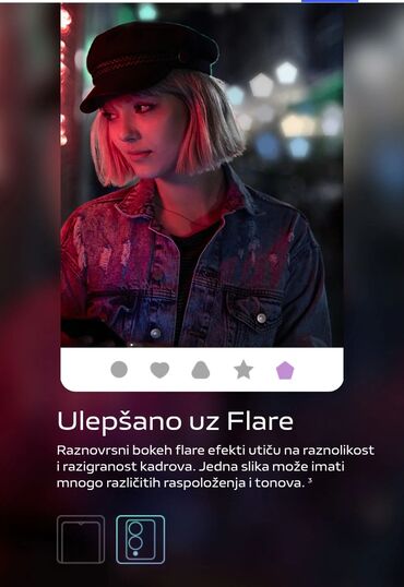 Ostali mobilni telefoni: Pametni telefon sa fokusom na kamere i kreativnu fotografiju. - — 2