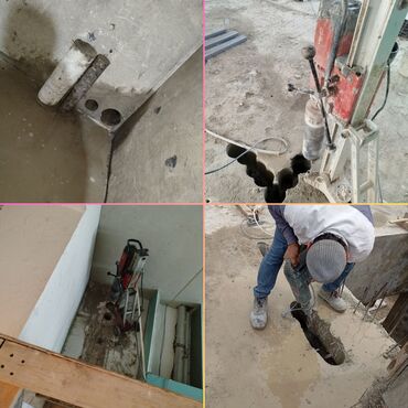 Beton işləri: #Betonkesme #betondeşmə Beton kubik kərpic - dən kəsim deşim — 7