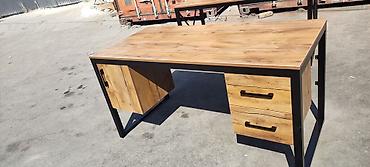 Офисные столы: Офисный стол с тумбой — 11