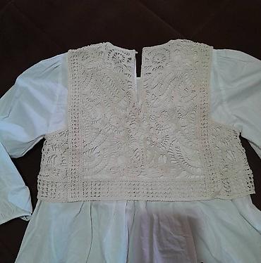 Prsluci: Ručno rađeni pleteni prsluk/jelek od ecru konca - Delikatna heklana — 6