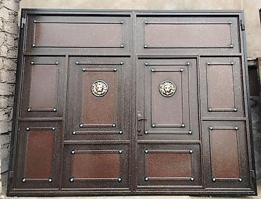 Metall darvaza dəsti - Material: qalın metaldan hazırlanmış, toz boya