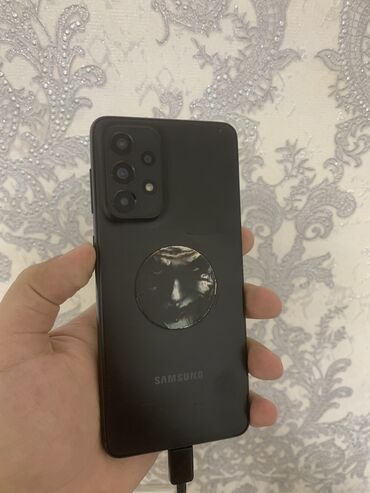 Samsung Galaxy A33, 128 GB, rəng - Qara, Barmaq izi, Face ID