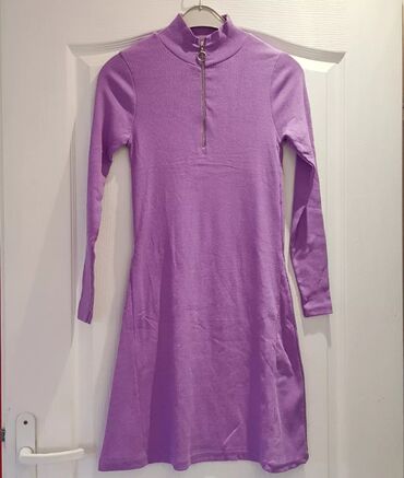 elipse haljine: Color - Purple, Other style, Long sleeves