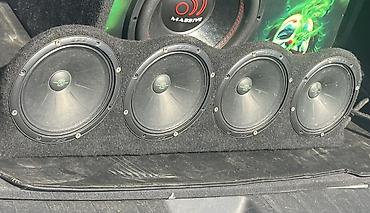 Колонки и сабвуферы: 4 ədəd 16 lıq apo 130 rms podiumda şunurlari ceklib hazr 2 ədəddə 150 — 3