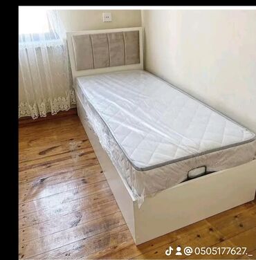 Çarpayılar: Yeni, Təknəfərlik çarpayı, Bazalı, Matras ilə, Azərbaycan — 12