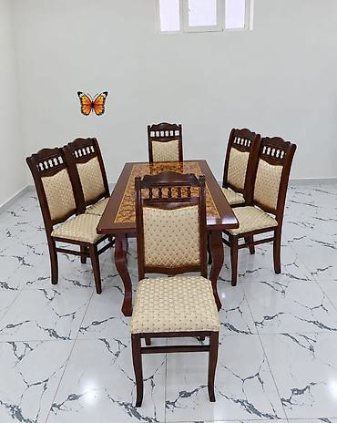 Endirim! Masa dəsti – 230₼ • Tərkib: 1 ədəd massiv ağacdan yemək