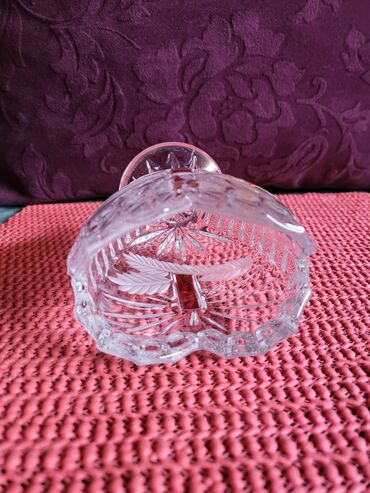 Ostali kućni dekor: Vaza nova rucni rad Anna Huite. kristal,led,brusen kristal. 70te — 9