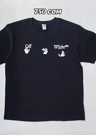 футболка hba: Черная Тишка Off White сайз М (155-170) новая — 1