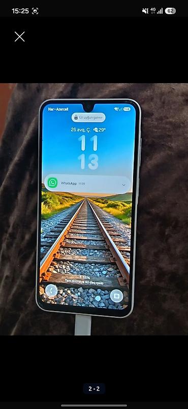 samsung adapteri: Samsung Galaxy A26 5G, 128 GB, rəng - Ağ, Face ID — 2