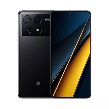 процессоры socket 1151: Poco X6 Pro 5G, Колдонулган, 256 ГБ, түсү - Кара