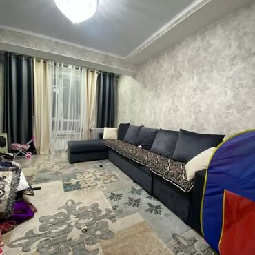 family house бишкек в Кыргызстан | Оюнчуктар: 2 бөлмө, 71 кв. м, Элитка, 9 кабат, Жаңы ремонт, Газ менен жылытуу