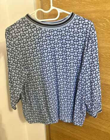 pantalone na preklop: S (EU 36), Viscose, Print, color - Light blue at lalafo.rs pantalone na preklop: S (EU 36), Viscose, Print, color - Light blue