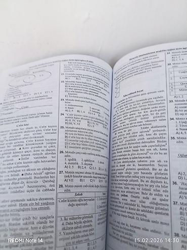 Testlər: Azərbaycan dili Testlər 11-ci sinif, DİM, 1-ci hissə, 2024 il — 4