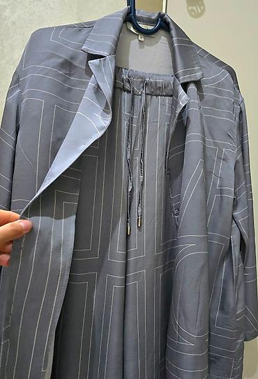 clothe: Брючный костюм, Палаццо, Рубашка, Италия, Вискоза, Осень-весна — 3