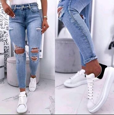 Farmerke: Pamuk, Visok struk, Drugi kroj — 20