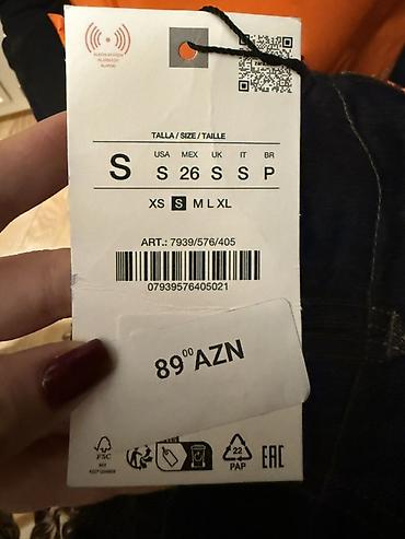 bagi salvar: Şalvar, Zara, S, rəng - Göy — 1