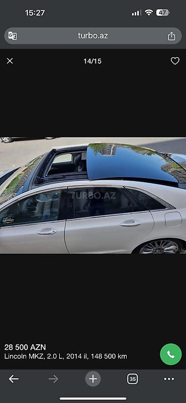 Lincoln: Lincoln MKZ: 2 l | 2014 il 170000 km Sedan — 7