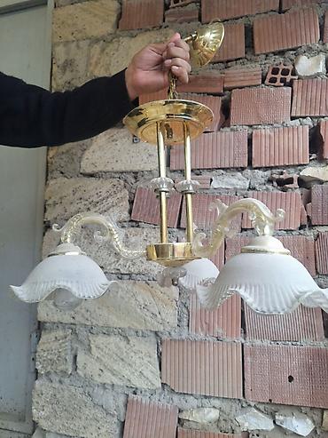 işlənmiş lüstür: Çılçıraq, 3 lampa, Metal — 3