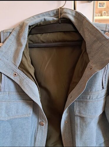 Ostale jakne, kaputi, prsluci: Zenska teksas jakna sa maslinasto zelenim detaljima, ukrasnim — 3