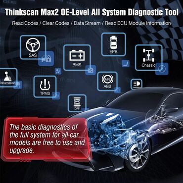 Alati za automobile: NOVO - Thinkcar ThinkScan Max 2 EU WiFi Bluetooth OBD2 Thinkcar — 11