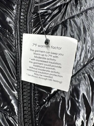 Пуховики и зимние куртки: Пуховик, По колено, США, Лакированный, M — 4