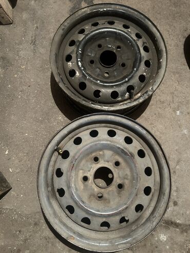 Диски: Железные Диски R 14 Пара, отверстий - 5, Б/у — 9