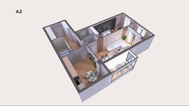 продаю или меняю на квартиру недвижимость участок: 2 бөлмө, 59 кв. м