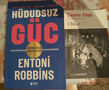 Bədii ədəbiyyat: Entoni Robbins "Hüdudsuz güc" və Ceyms Roys "Ölülər" kitabı satılır