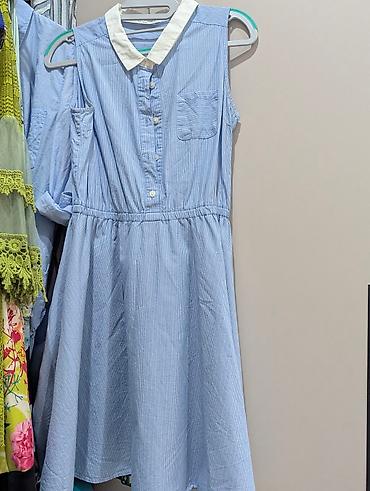 Повседневные платья: Повседневное платье, Лето, Короткая модель, Хлопок, Бохо, S — 24