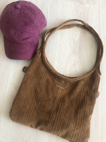 сумка коричневая: Легкая, удобная, стильная вельветовая сумка
