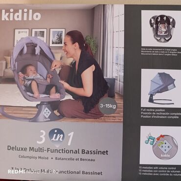 Mebel: Oğlan və qız üçün, Yeni, Yumru, Beşik, Dəst ilə, Matrassız, Yellənmə mexanizm ilə