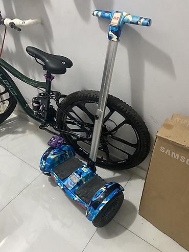 hovuz baki: Elektrikli iki təkərli hoverboard – mavi kamuflyaj dizaynı - — 3