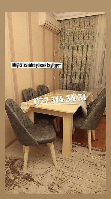 Yemək otağı dəsti - 1 ədəd düzbucaqlı masa: krem rəngli, möhkəm taxta lalafo.az -da Yemək otağı dəsti - 1 ədəd düzbucaqlı masa: krem rəngli, möhkəm taxta