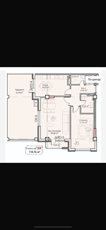 бокс для малярки: 3 комнаты, 110 м², Элитка, 2 этаж, Евроремонт