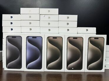 Apple iPhone: IPhone 15 Pro Max, Новый, 128 ГБ, Зарядное устройство, Защитное стекло, Кабель, 100 %