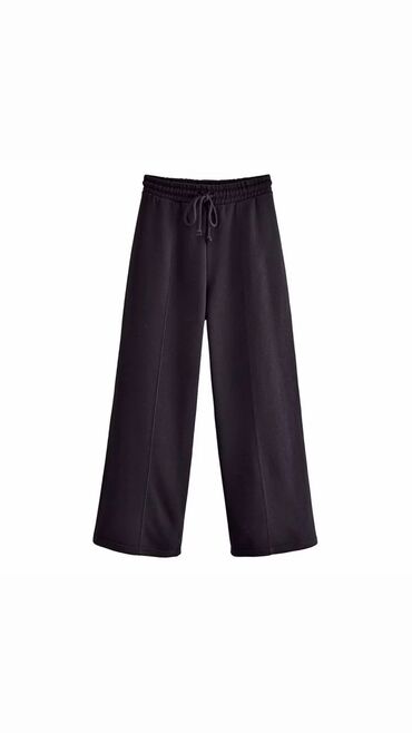 штаны теплые: Повседневные брюки, Прямые, Средняя талия, Зима, S (EU 36)