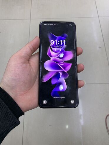 Samsung Galaxy Z Flip 3 5G, 256 ГБ, цвет - Черный, Гарантия, Отпечаток пальца, Две SIM карты