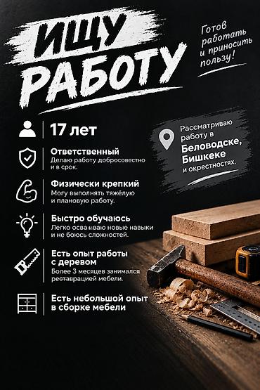 требуется водитель категория с: Ищу работу Возраст: 17 лет О себе: - Ответственный — выполняю задачи — 1