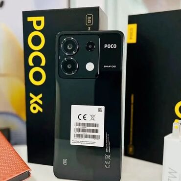 poco x6 pro qiymeti: Poco X6, 256 GB, rəng - Qara, Zəmanət, Sensor, Face ID