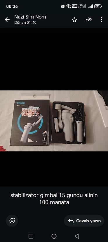 osmo mobile 6: TOKQI M01 smartfon stabilizatoru (gimbal) - 3 oxlu elektron — 1