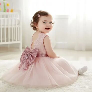 Haljine: Svecana haljina haljine za bebe decu decijaHALJINA + velika mašna — 1