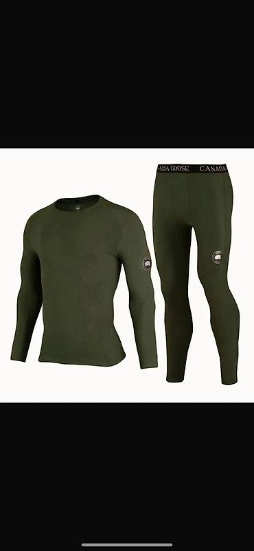 Нижнее белье: Мужской комплект термобелья Canada Goose (лонгслив + термоштаны) — 8