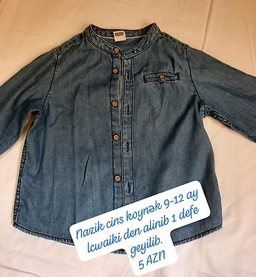 LC Waikiki nazik cins köynək - Uşaq ölçüsü: 9–12 ay - Material: nazik