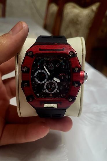 milli papaqlar: İşlənmiş, Qol saatı, Richard mille, rəng - Qırmızı — 1